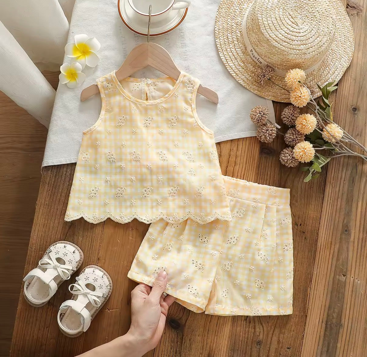 Buttercup Gingham Set