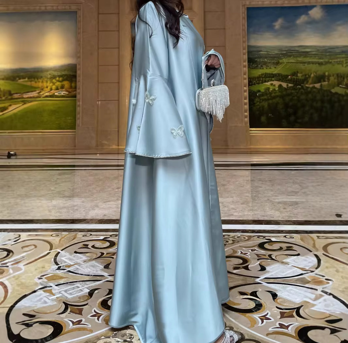 Butterfly Pearl Abaya