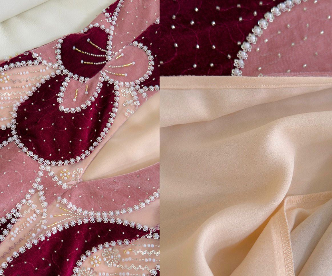Ruby Mosaic Gown