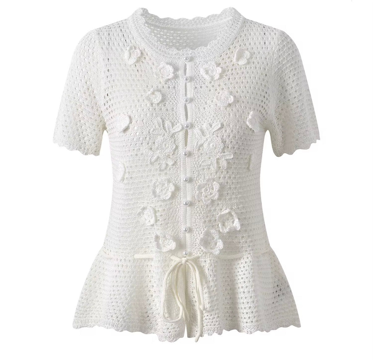 Buttercup Bloom Crochet Top
