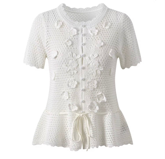 Buttercup Bloom Crochet Top