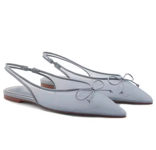 Soft Bow Slingback Flats