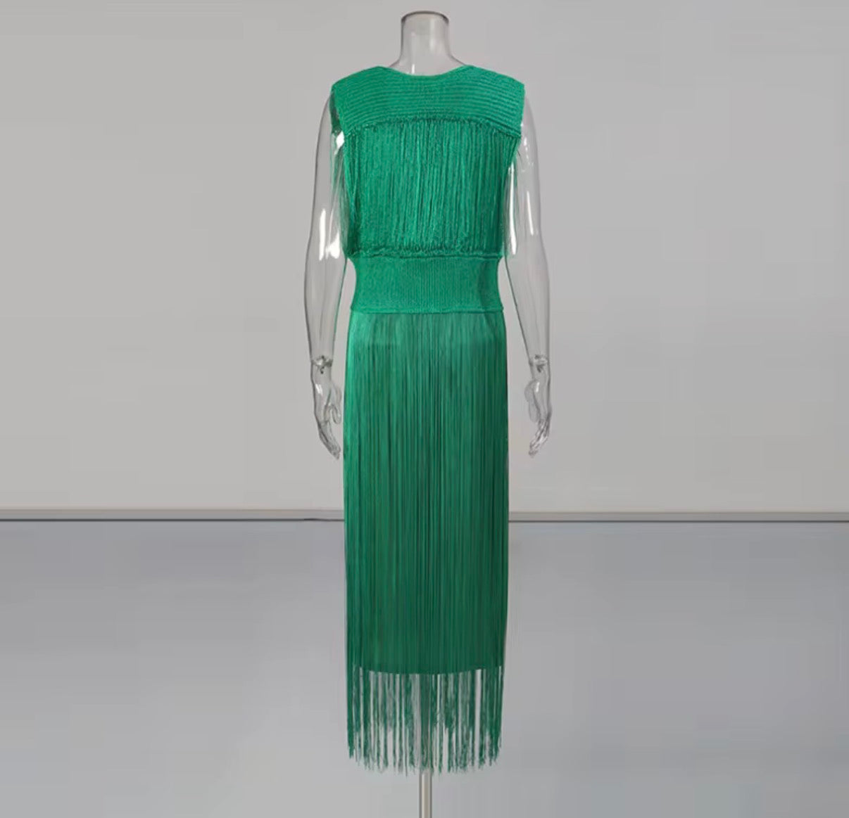 Shimmer Fringe Elegance Dress