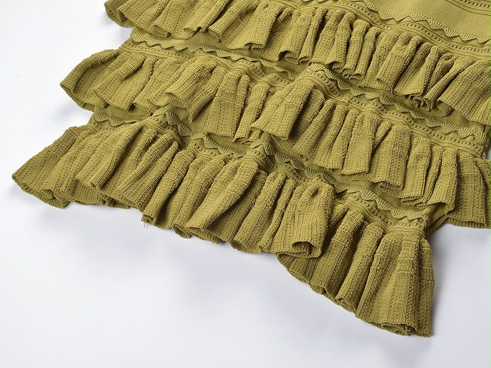 Pearl Ruffle Knit Set