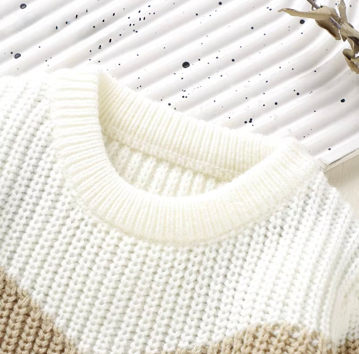 Chevron Colorblock Knit Set