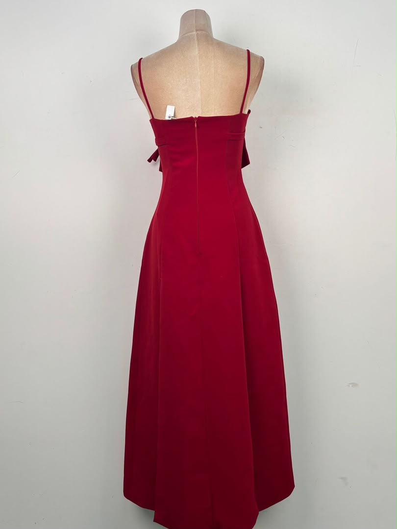 Scarlet Bow Elegance Gown