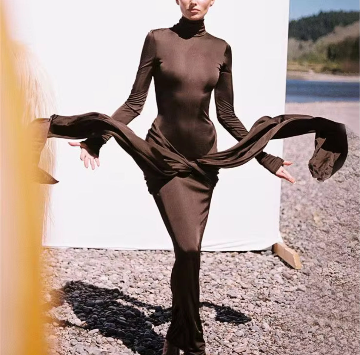 Divine Draped Hourglass Dress