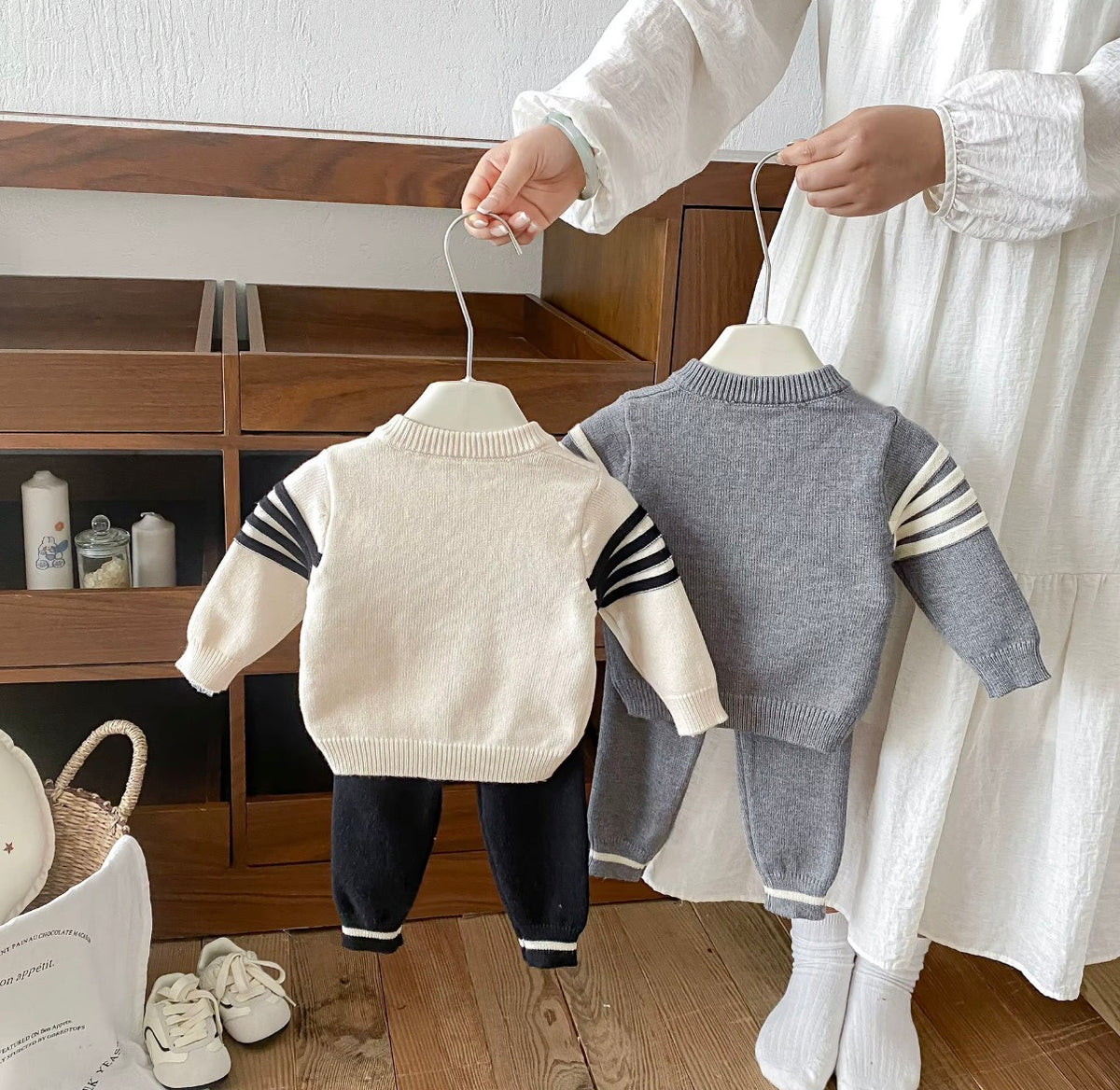 Classic Stripe Knit Set