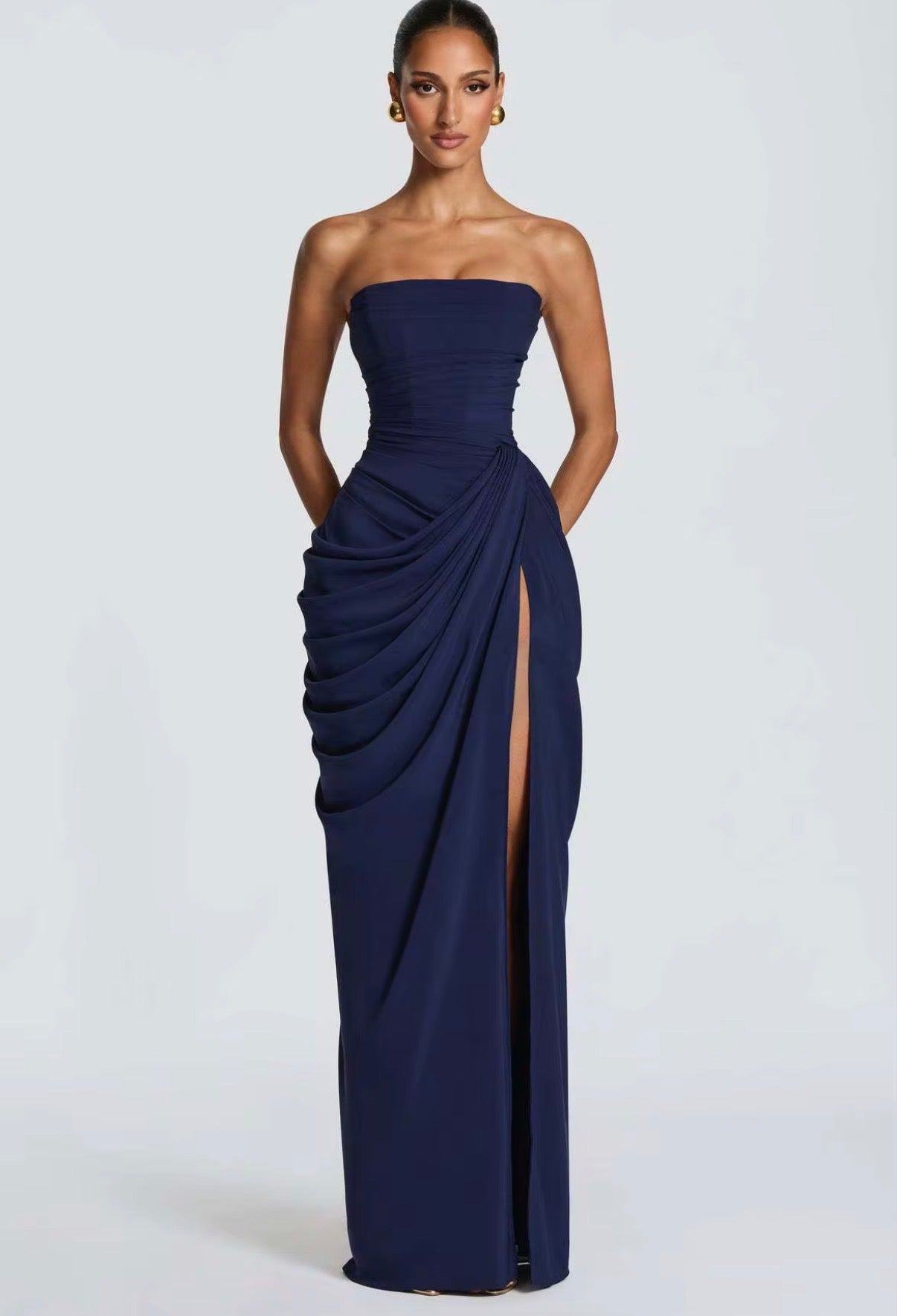 Midnight Drape Gown