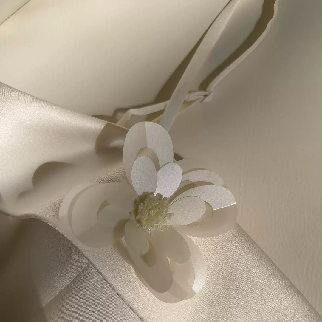 Ivory Blossom A-Line Dress
