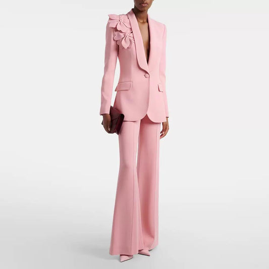 Floral Blazer & Pants Set