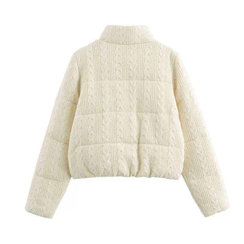 Écru Winter Puff Jacket