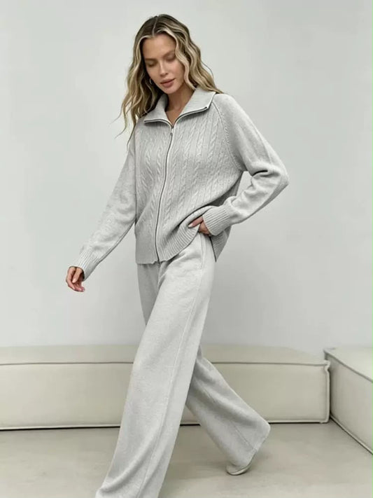 Amélie Cable-Knit Lounge Set