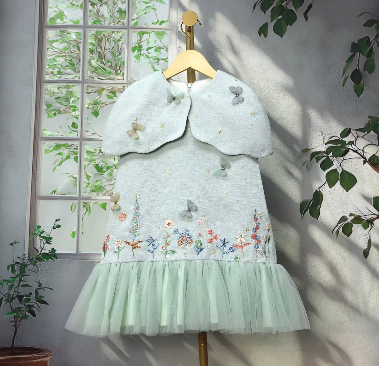 Butterfly Garden Cape Dress