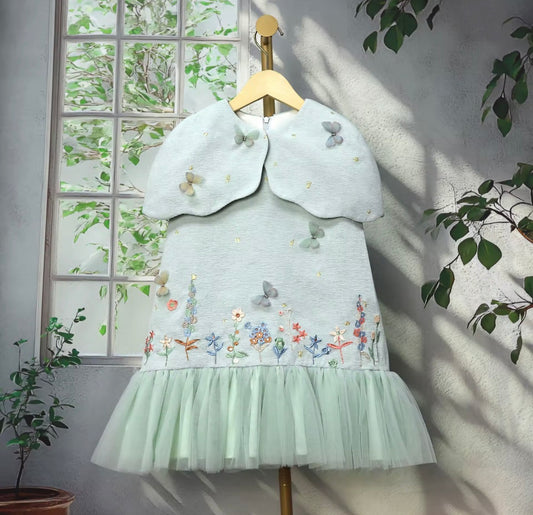 Butterfly Garden Cape Dress
