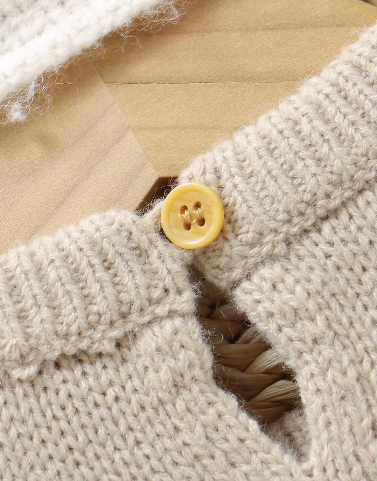 Ivory Bow Knit Romper