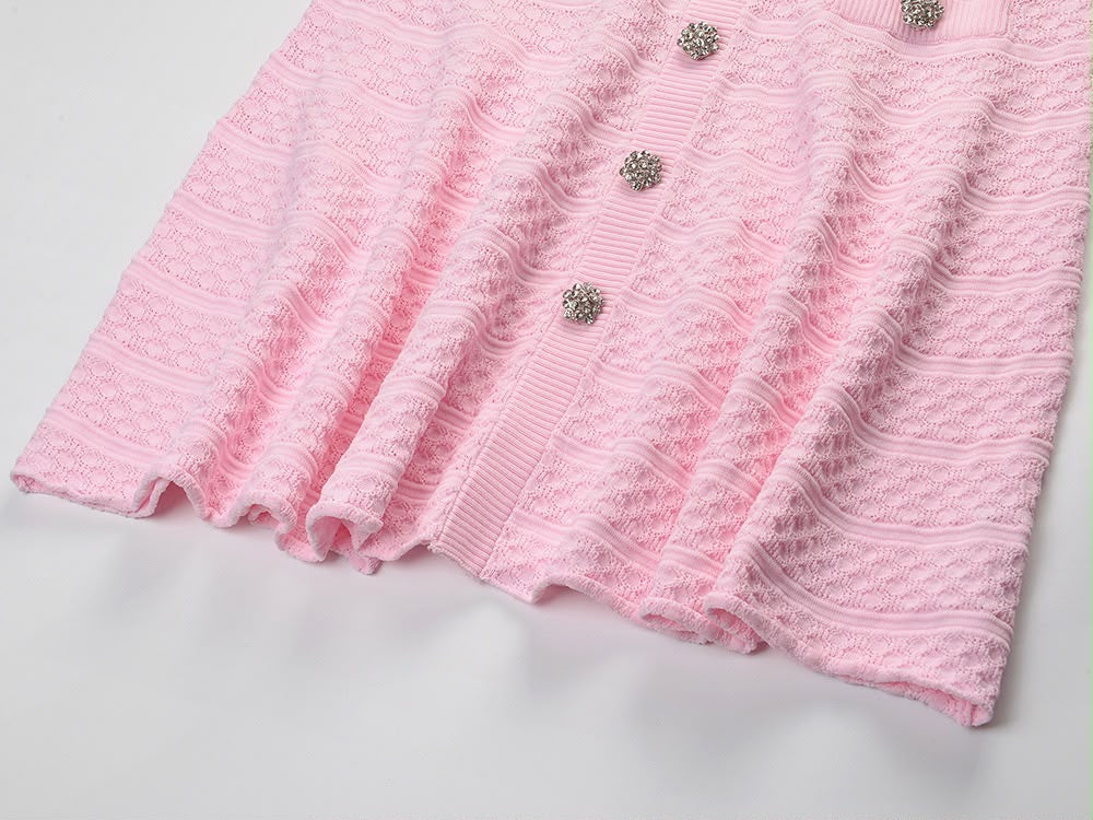 Camellia Crystal Knit Dress