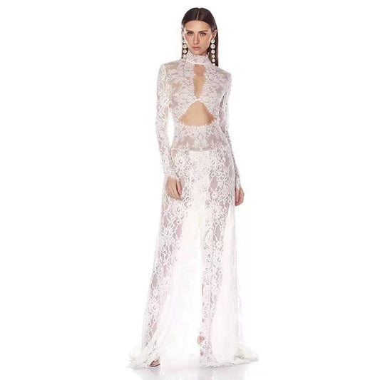 Moonlit Seduction Lace Dress