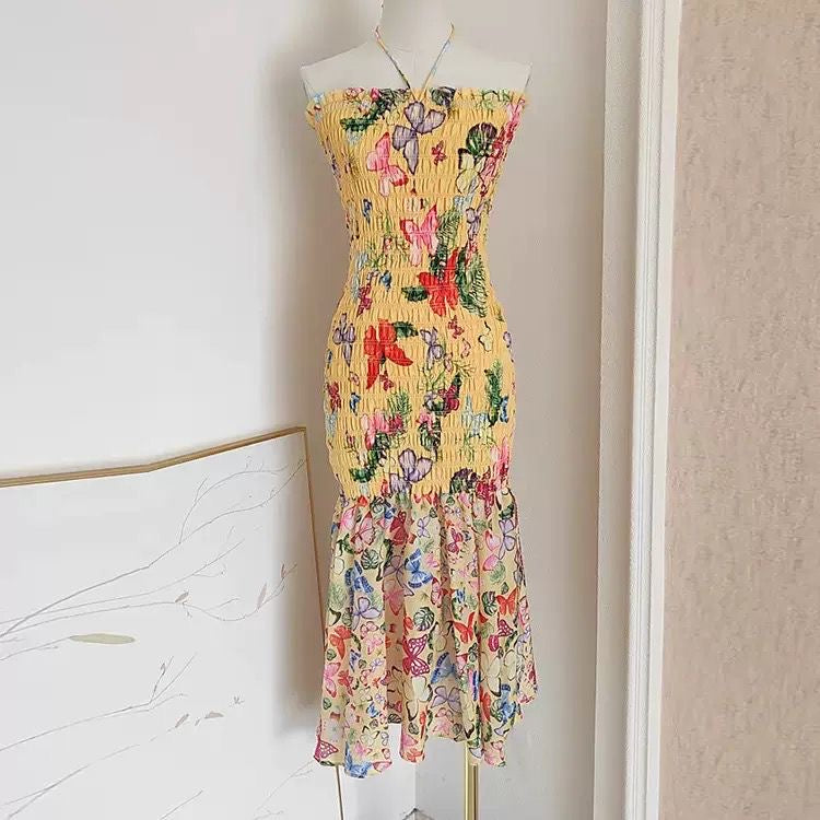 Butterfly Bloom Midi Dress