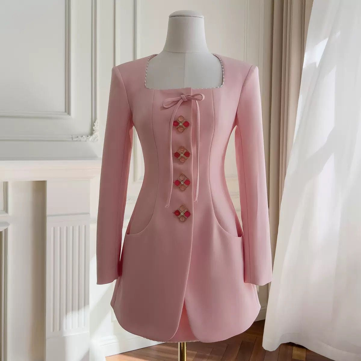 Blush Grace Blazer Dress