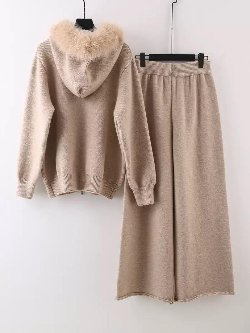 Fur Knit Lounge Set
