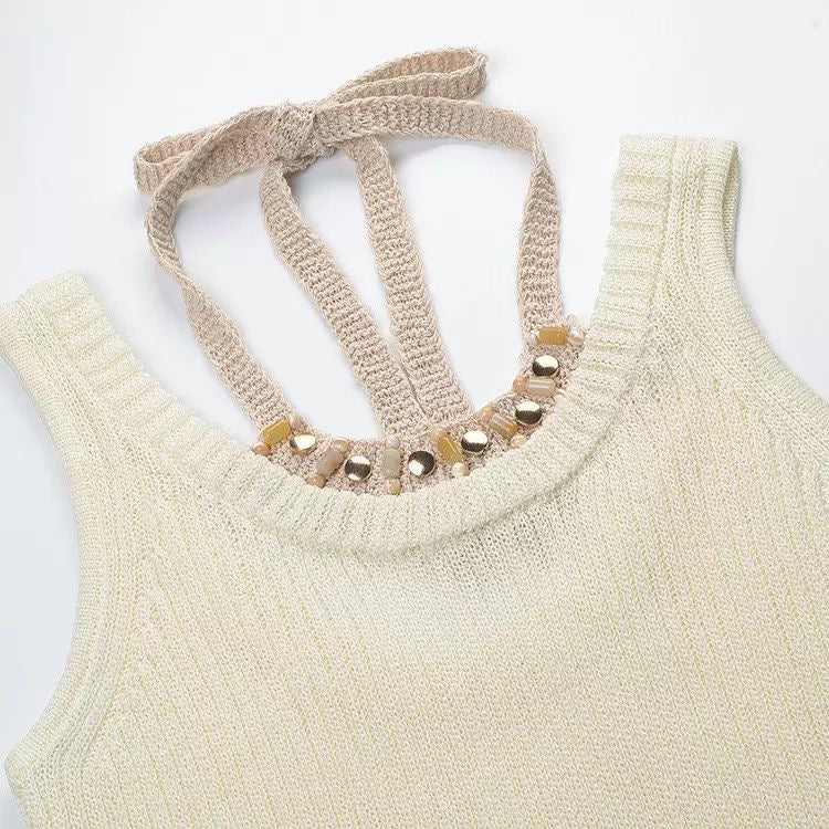 Isla Beaded Knit Top