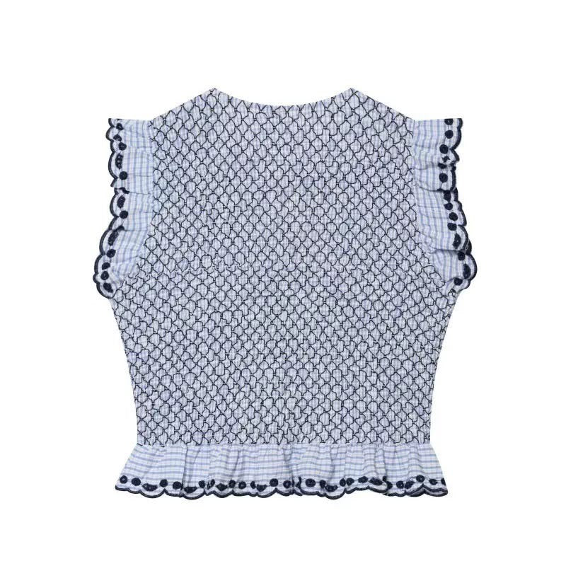 Smocked Embroidered Maxi Set