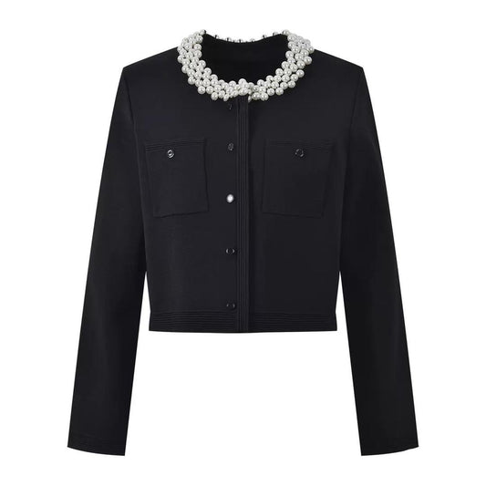 Royale Perle Cropped Cardigan