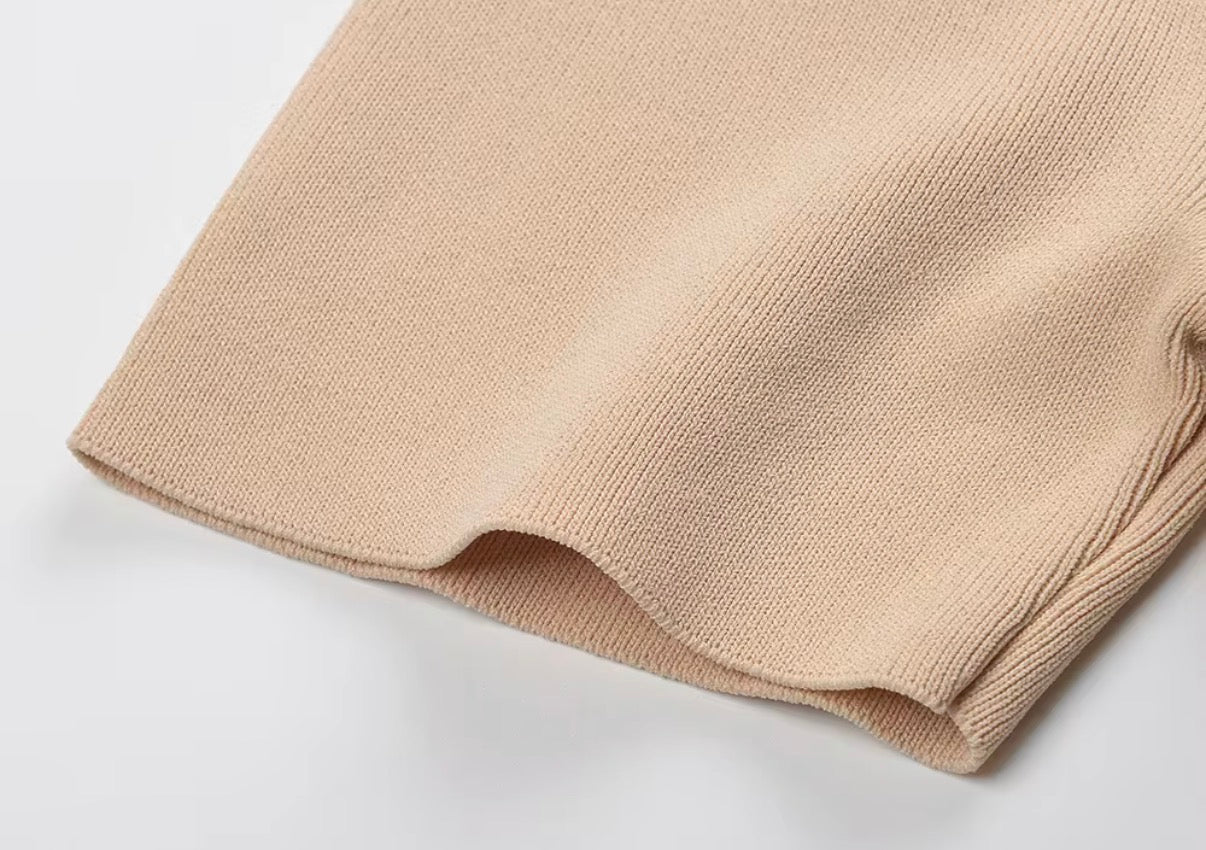 Soft Sculpt Peplum Midi Dress
