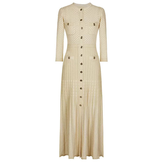 Monaco Buttoned Knit Dress