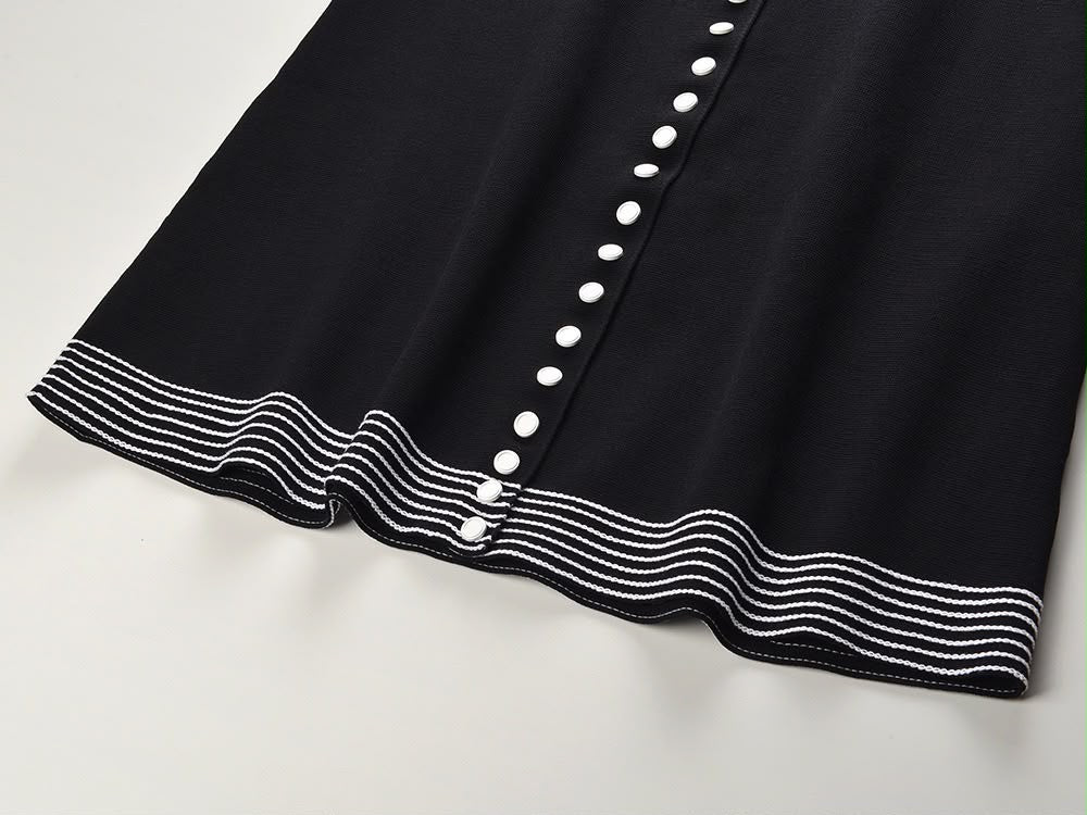 Monaco Button Mini Dress