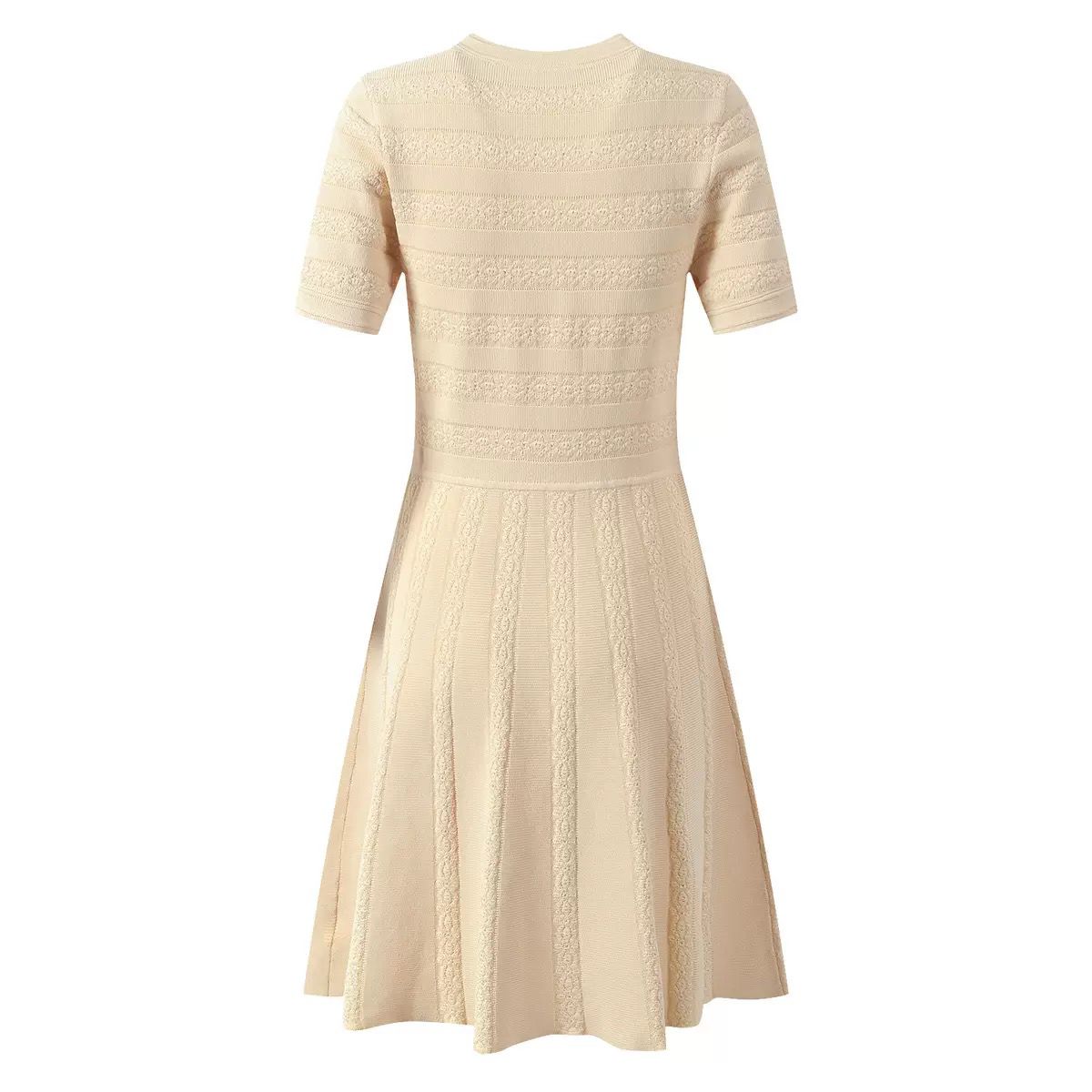 Luxe Textured Button Knit Dress