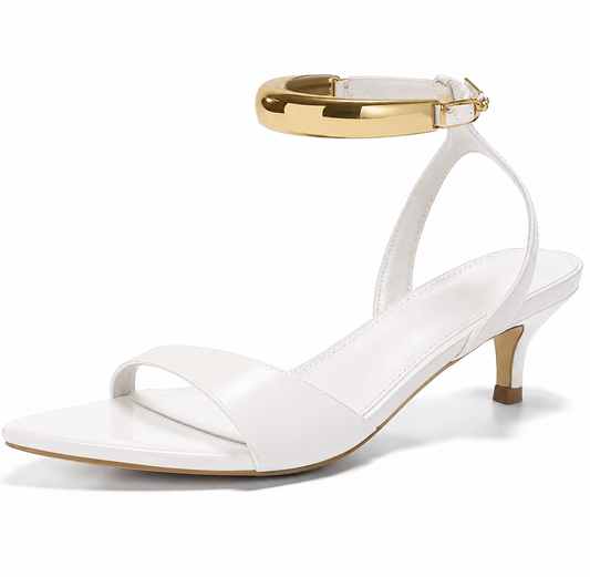Golden Cuff Elegance Heels
