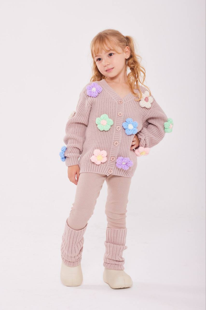 Bloom Knit Cardigan Set
