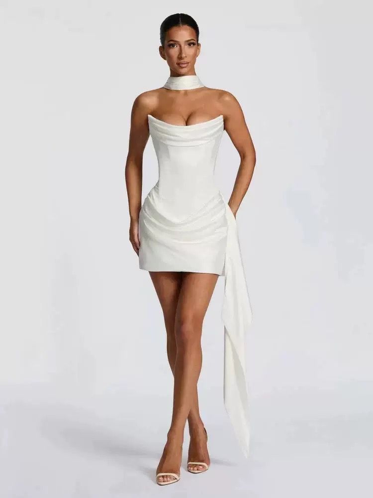 Celeste Draped Mini Dress