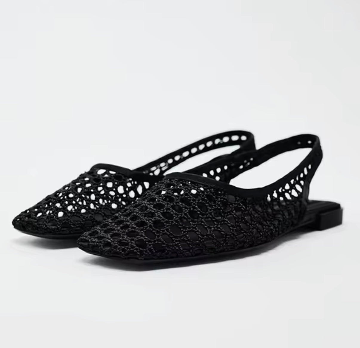 Lace Sling Flats