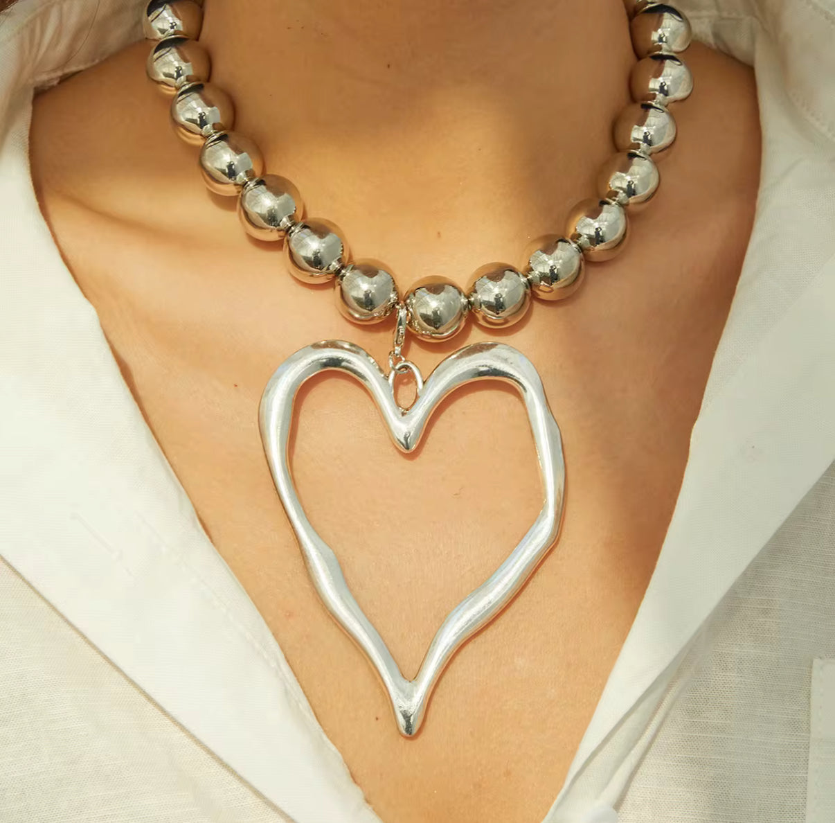 Amor Open Heart Necklace