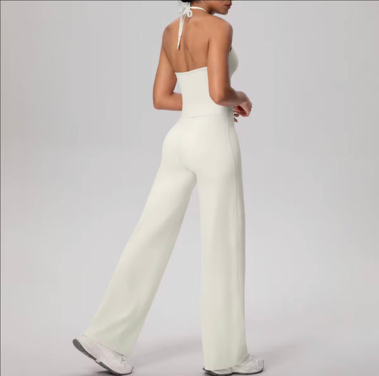 Halter Sculpt Flowy Set
