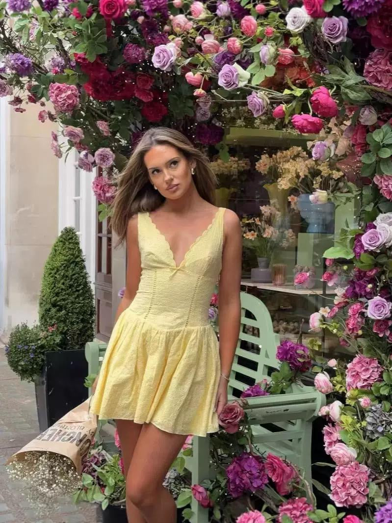 Lace Corset Mini Dress