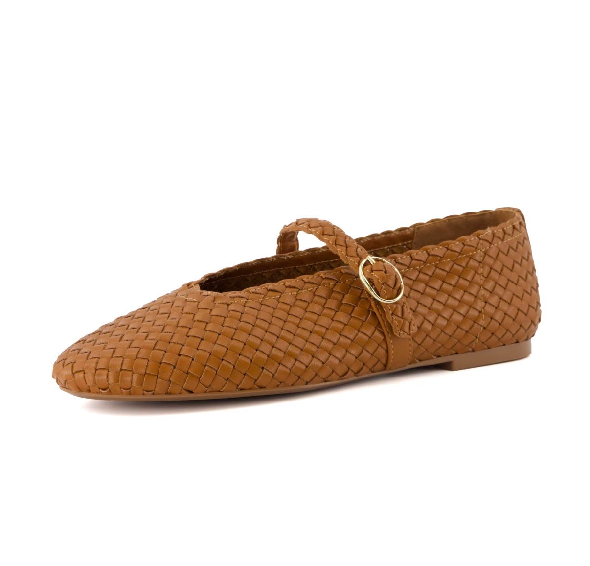 Woven Strap Ballet Flats
