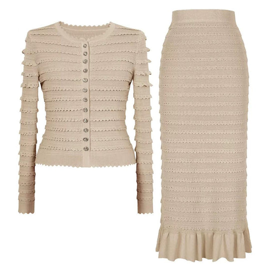 Elegance Wave Knit Set 2 piece- set