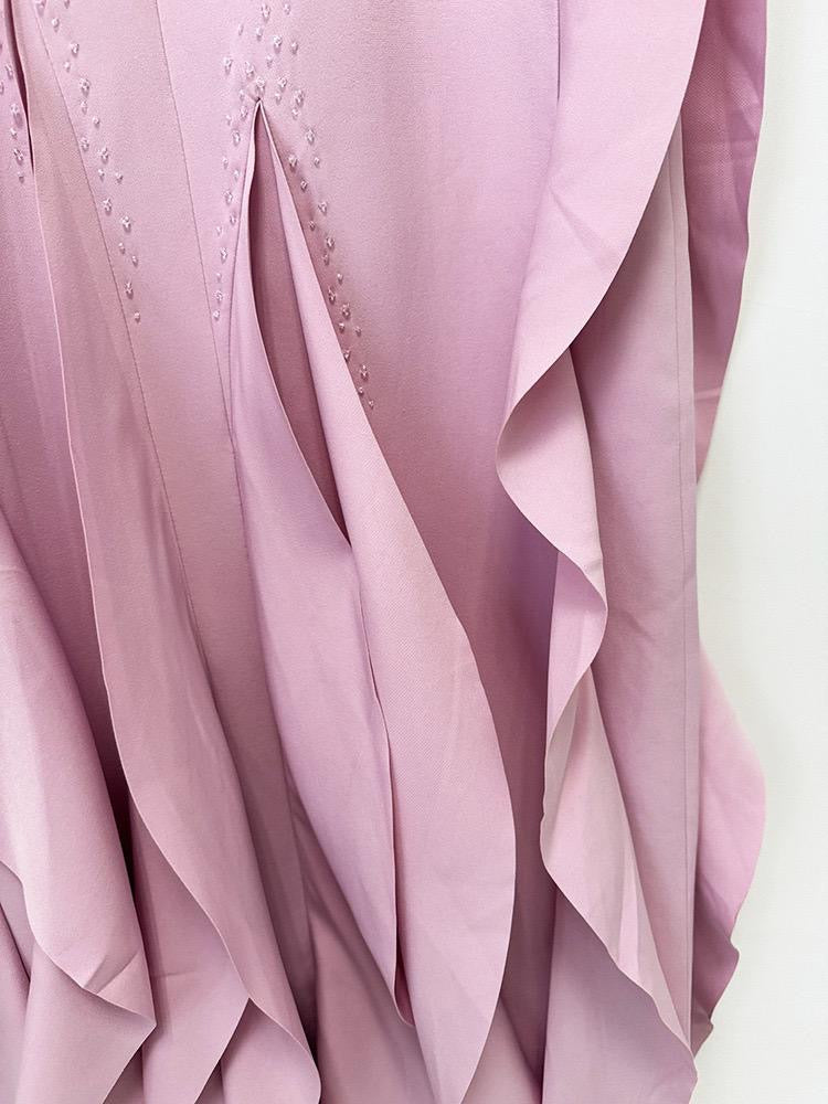 Ruffle Strapless Maxi Dress