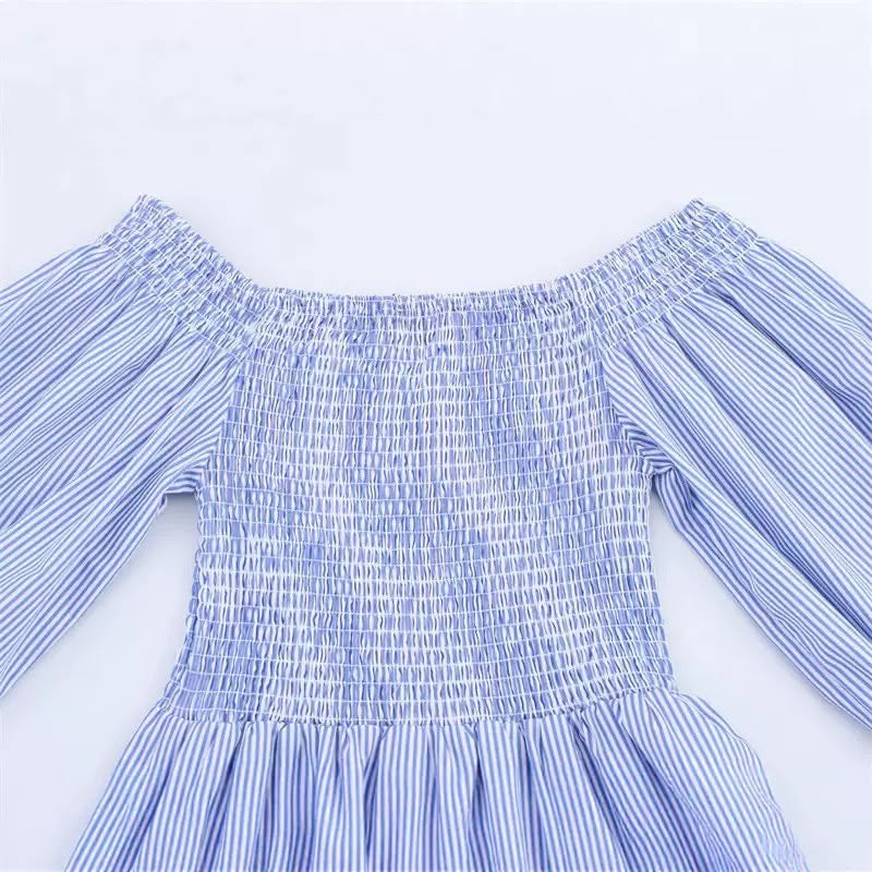 Smocked Embroidered Dress