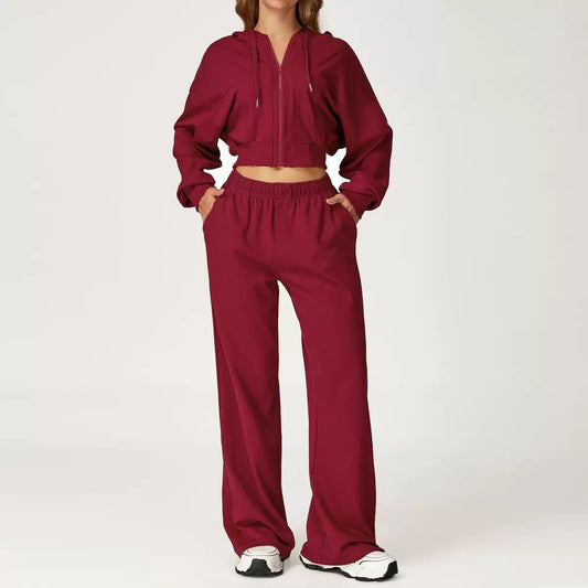 Soft Mode Wide-Leg Hoodie Set