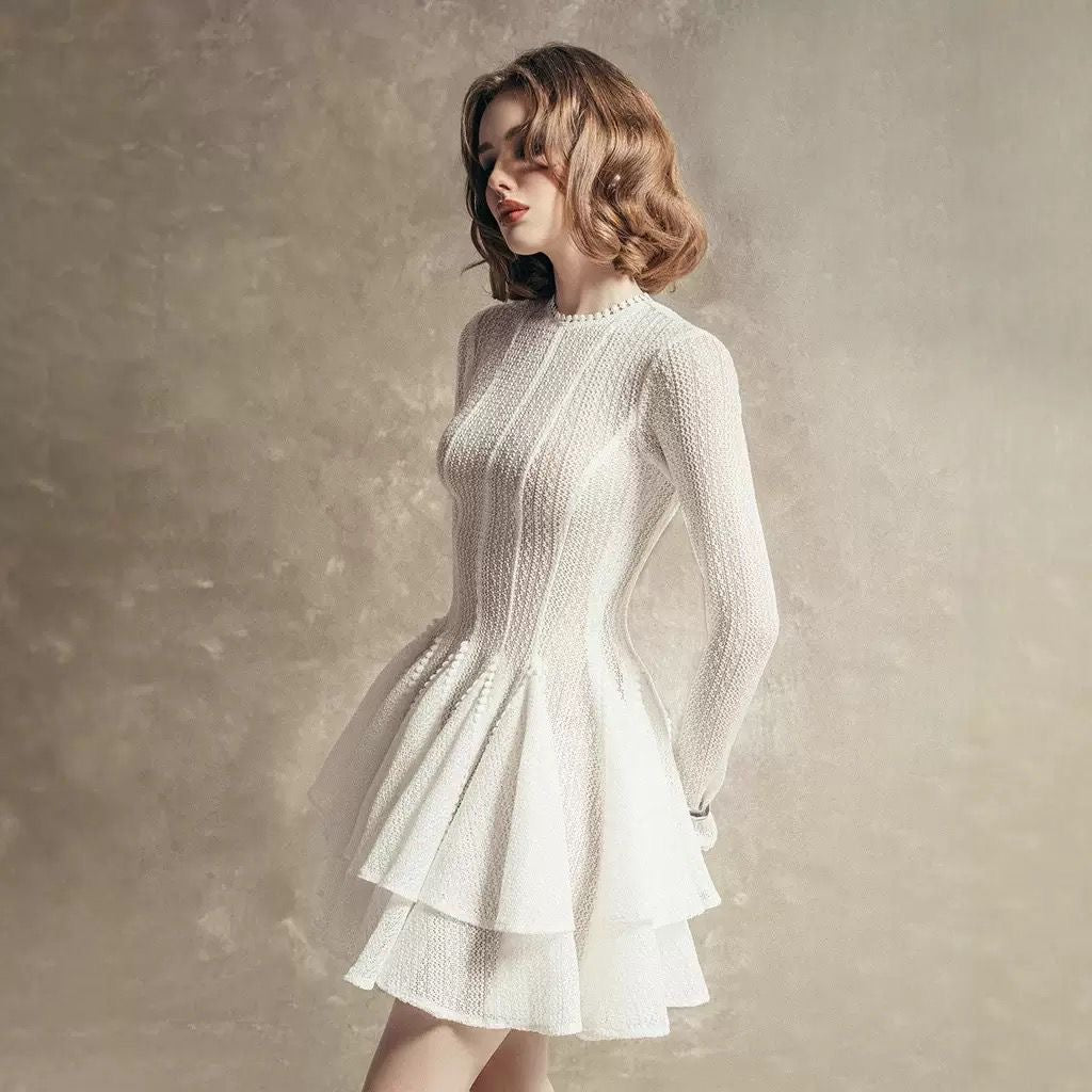 Élise Ruffle Dress