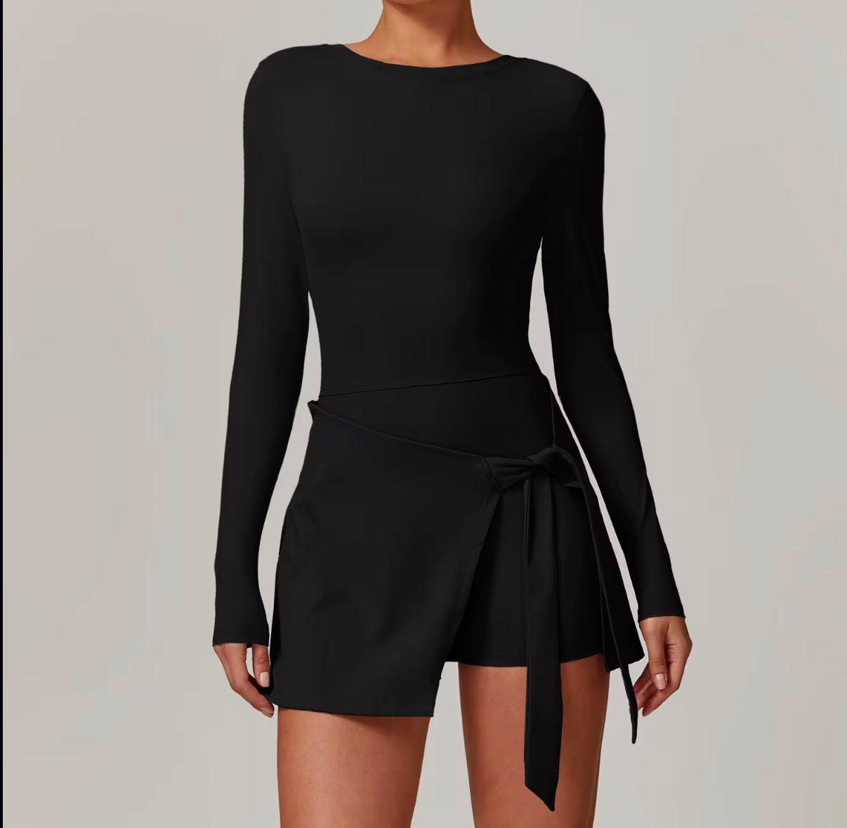 Wrap Skort Bodycon Dress