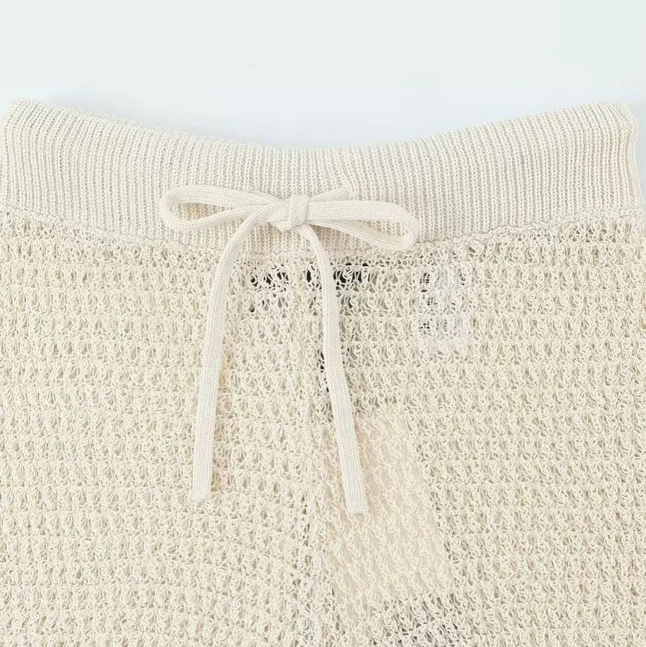 Crimson Trim Knit Set
