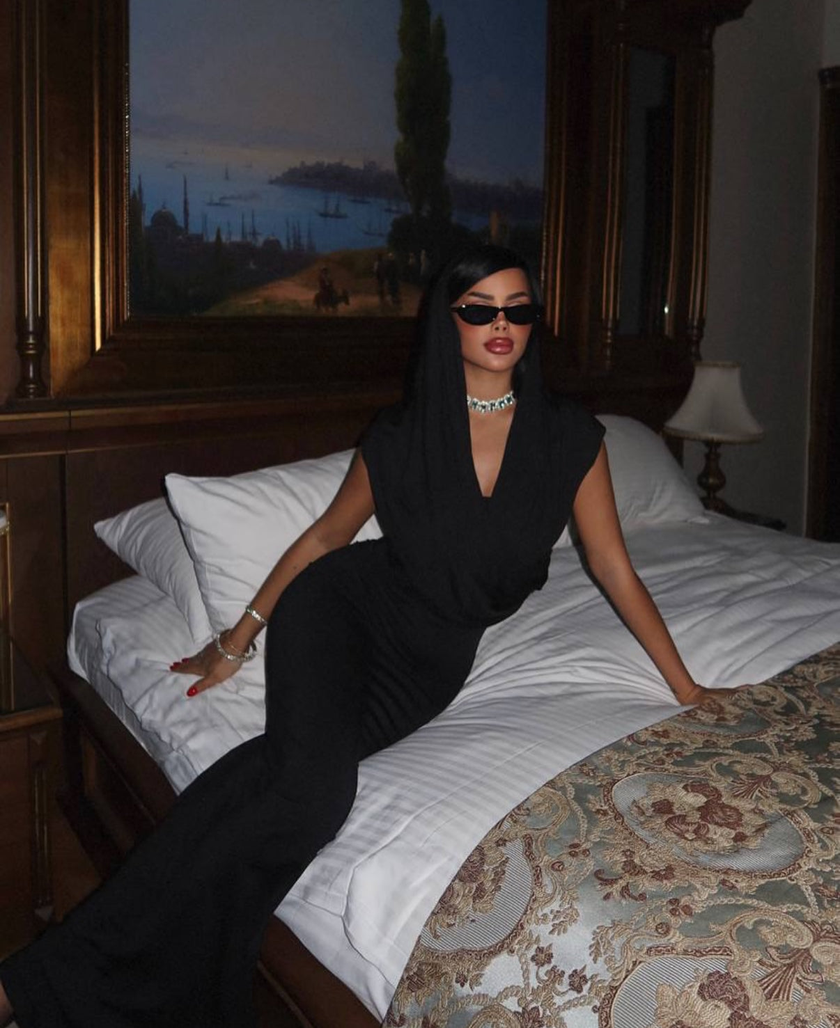 Goddess Drape Maxi Dress