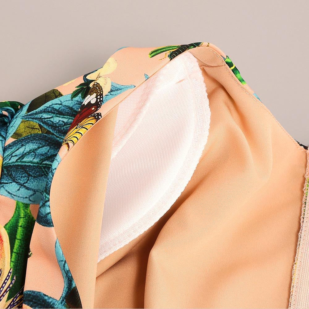 Tropical Mirage Cutout Mini Dress
