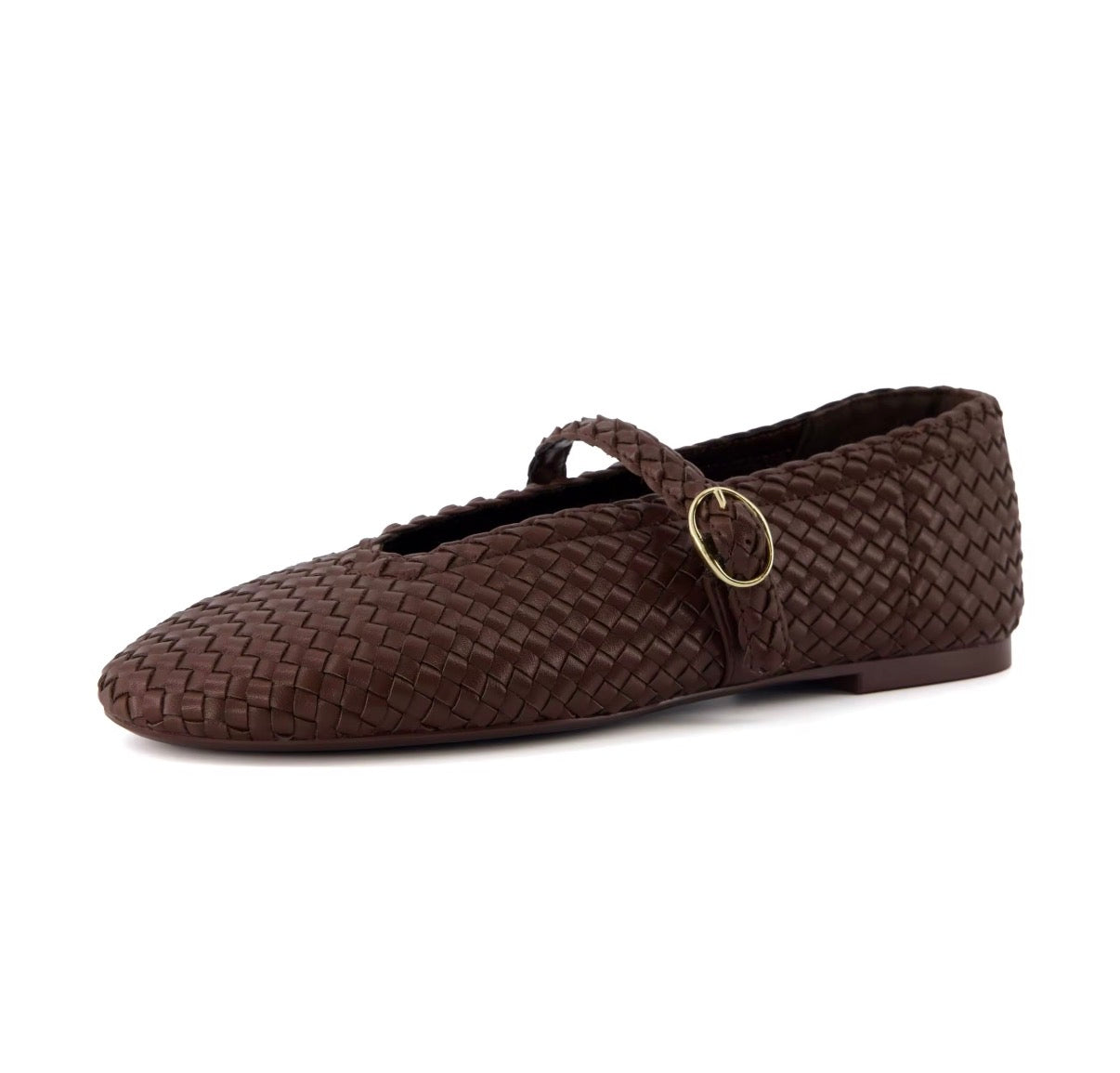 Woven Strap Ballet Flats